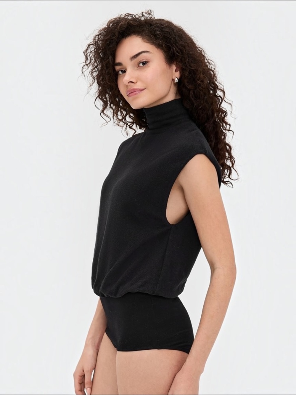 Reformation Emmeline Knit Bodysuit Black XS